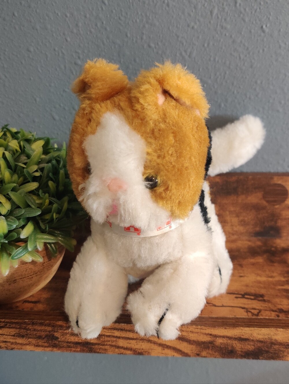 Purina Pets For People Vintage Plush Calico Cat 1996 Stuffed Animal Kitten 90s